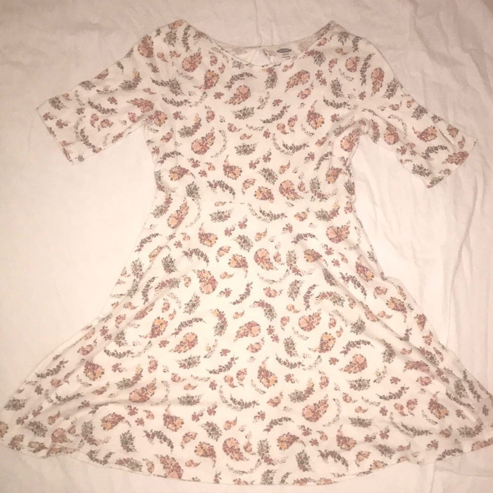 Semi long sleeve dress